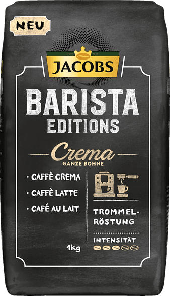JACOBS BARISTA EDITIONS CREMA 1 kg, Kaffeebohnen