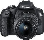 MediaMarkt CANON EOS 2000D Kit Spiegelreflexkamera, 24.1 Megapixel, Full HD, 18-55 mm Objektiv (EF-S, IS II), WLAN, Schwarz