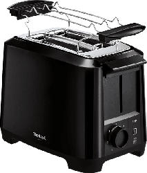 TEFAL TT1408 Uno Toaster Schwarz (800 Watt, Schlitze: 2)