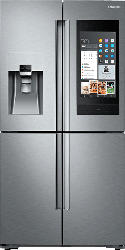 SAMSUNG RF56N9740SR/EF Family Hub French Door (445 kWh/Jahr, A+, 1825 mm hoch, Edelstahl)