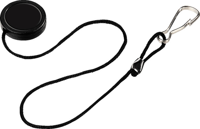 HAMA K Objektivdeckel-Halter, Schwarz