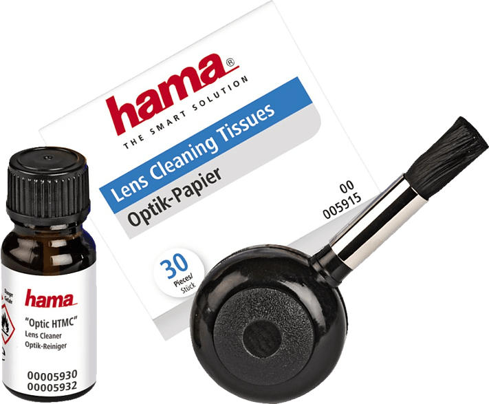 HAMA Optik HTMC 3-teiliges Reinigungsset, Foto/Video, Schwarz