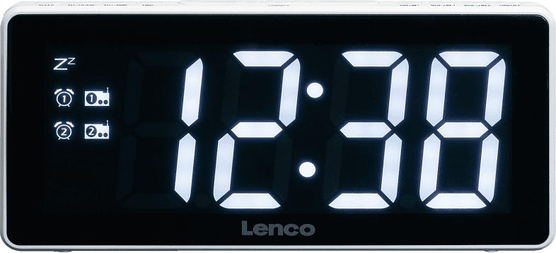 LENCO CR 030 WH Radio-Wecker (Weiß)