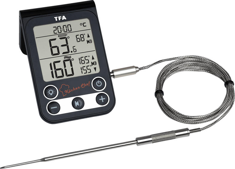 TFA 14.1512.01 Küchen Chef Digitales Grill-Braten-/Ofenthermometer