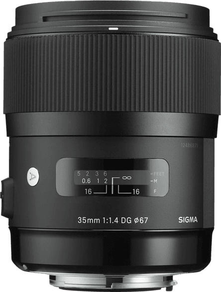SIGMA 340965 35 mm f/1.4 ASP, DG, HSM, IF (Objektiv für Sony E-Mount, Schwarz)