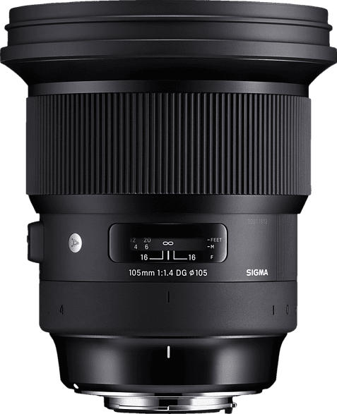 SIGMA 259955 105 mm-105 mm f/1.4 DG, HSM (Objektiv für Nikon F-Mount, Schwarz)