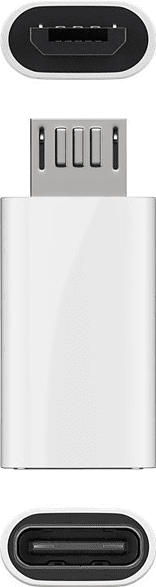 GOOBAY USB 2.0 Micro-B auf USB-C™ Adapter, Silber