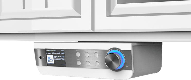 SOUNDMASTER Internetradio Radio (UKW, Internet, Weiß/Silber)