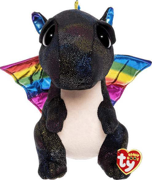TY Anora Drache Plüschfigur, Schwarz
