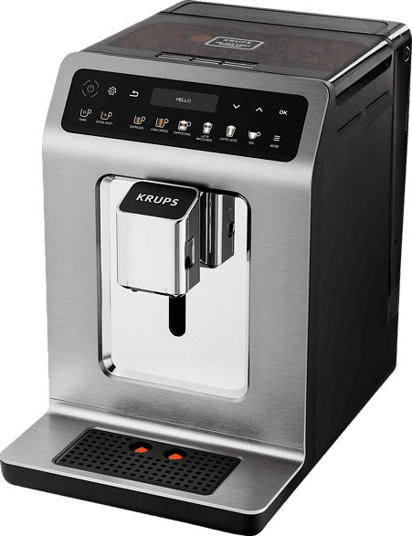 KRUPS EA894T Evidence Plus One-Touch-Cappuccino Kaffeevollautomat Titanium Metallic