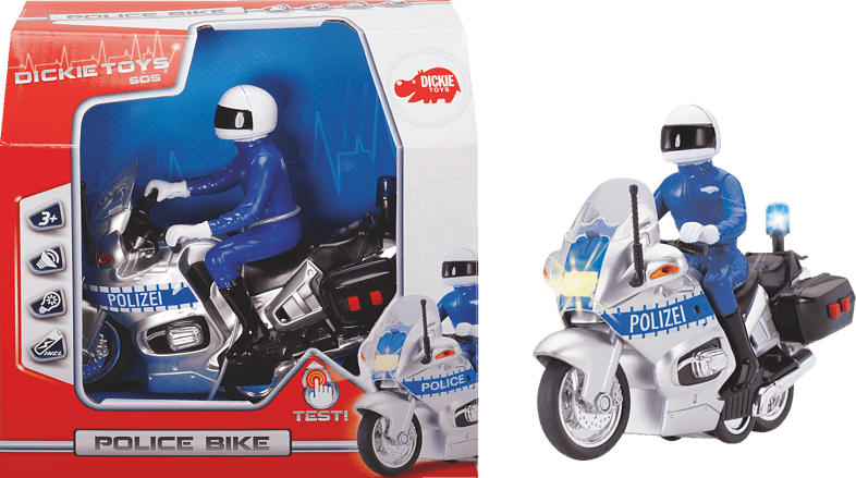 DICKIE TOYS Police Bike Spielzeugauto, Mehrfarbig