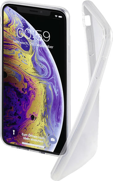 HAMA Crystal Clear , Backcover, Apple, iPhone X, iPhone XS, Thermoplastisches Polyurethan, Transparent