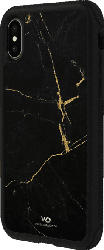 WHITE DIAMONDS Tough Marble , Backcover, Apple, iPhone X, iPhone XS, Polycarbonat/Thermoplastisches Polyurethan/Thermoplastisches Elastomer/Real Glass, Schwarz/Gold