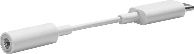 GOOGLE GA00477-WW USB-C Digital an 3.5 mm, Adapter, 0.055 m, Weiß