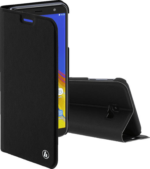 HAMA Slim Pro , Bookcover, Samsung, Galaxy J4+, Polyurethan (PU), Schwarz