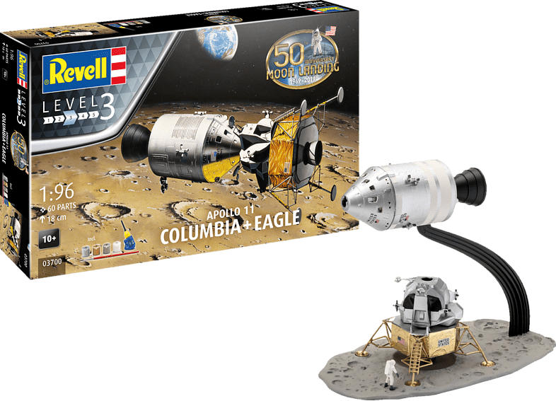 REVELL Apollo 11 Columbia & Eagle Bausatz, Mehrfarbig