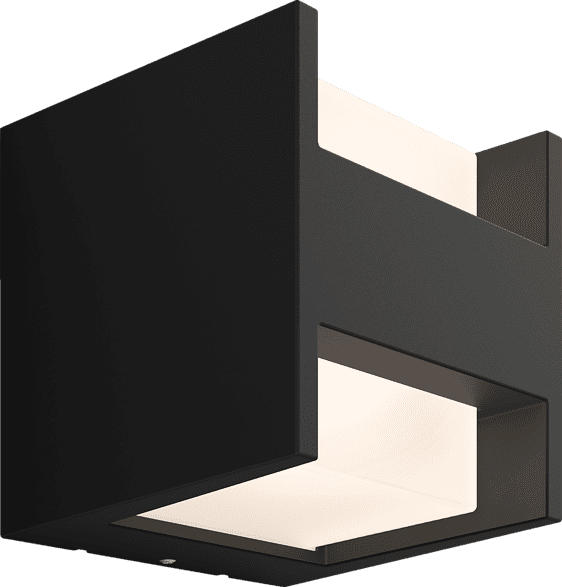 PHILIPS Hue White Fuzo LED Wandleuchte, Schwarz