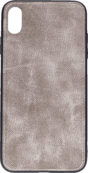 AGM 27603 , Backcover, Apple, iPhone XS Max, Silikon/Stoff, Grau