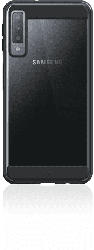 BLACK ROCK Air Robust , Backcover, Samsung, Galaxy A7 (2018), Kunststoff, Schwarz