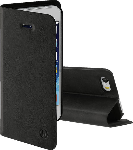 HAMA Guard Pro , Bookcover, Apple, iPhone 5, iPhone 5S, iPhone SE (2016), Kunstleder, Schwarz