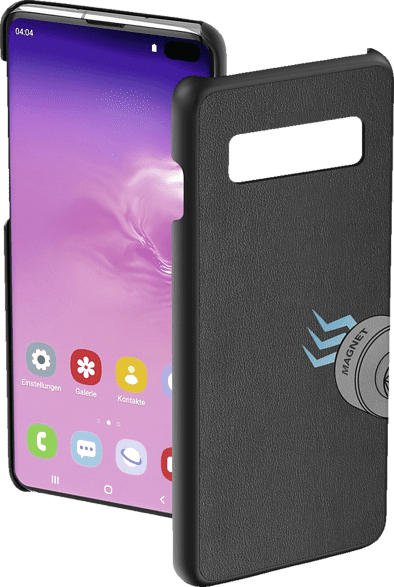 HAMA Magnet , Backcover, Samsung, Galaxy S10+, Kunstleder, Schwarz