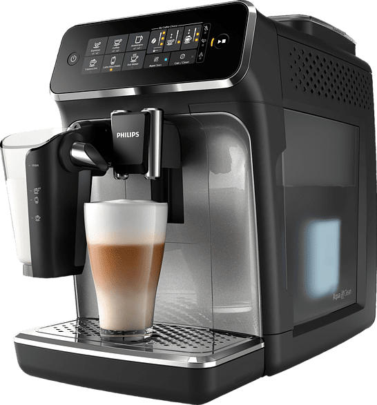 PHILIPS EP 3246/70 3200 LATTEGO Kaffeevollautomat Schwarz/Silber lackiert