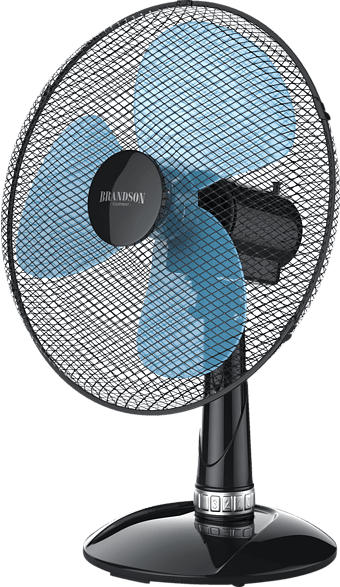BRANDSON 301479 Tischventilator Schwarz (50 Watt)