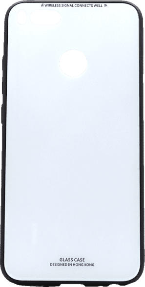 AGM 28264 Backcover Xiaomi Mi A1 Echt Glas, Thermoplastisches Polyurethan Weiss/Schwarz
