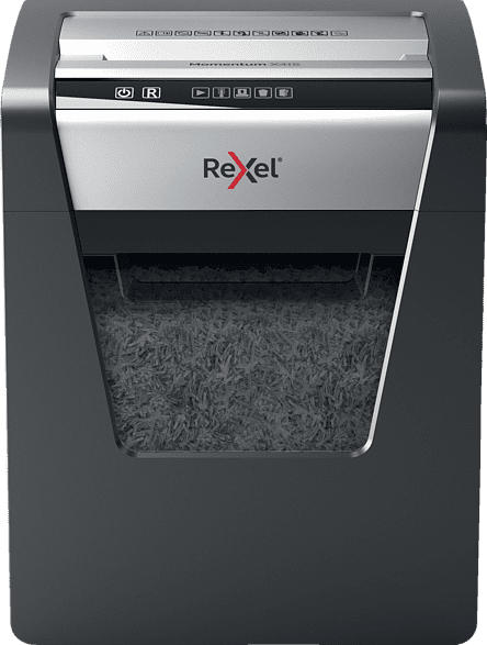 REXEL Momentum X415 Aktenvernichter, Schwarz