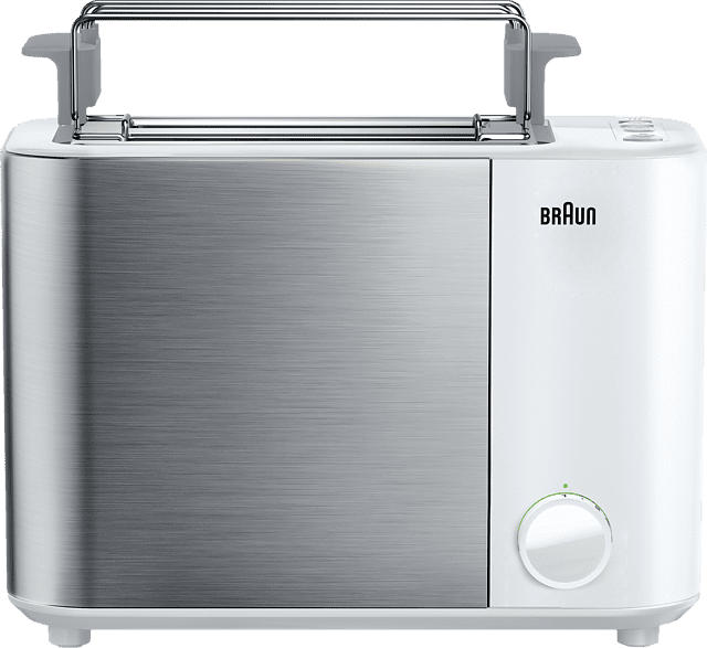 BRAUN ID Collection HT 5010 Toaster Weiß (1000 Watt, Schlitze: 2)