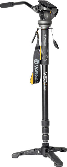 VANGUARD VEO2S AM-234 TV Monopod Stativ, Schwarz, Höhe offen bis 1715 mm