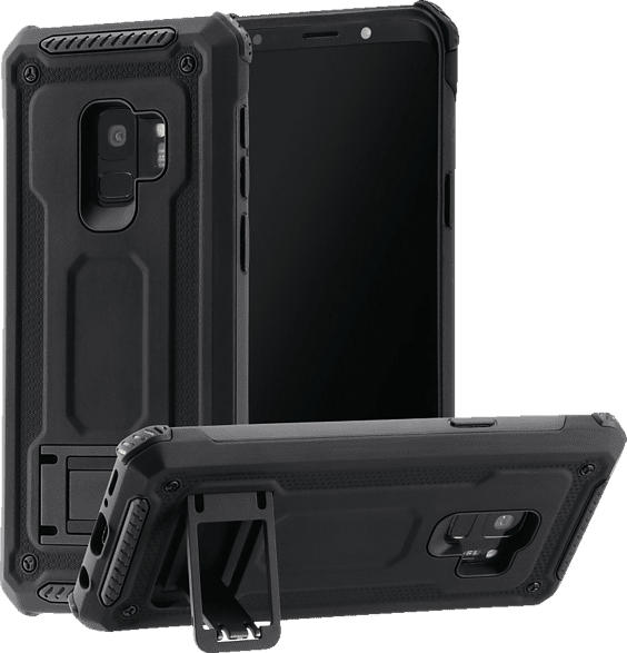 HAMA Army , Backcover, Samsung, Galaxy S9, Polycarbonat, Thermoplastisches Polyurethan , Schwarz