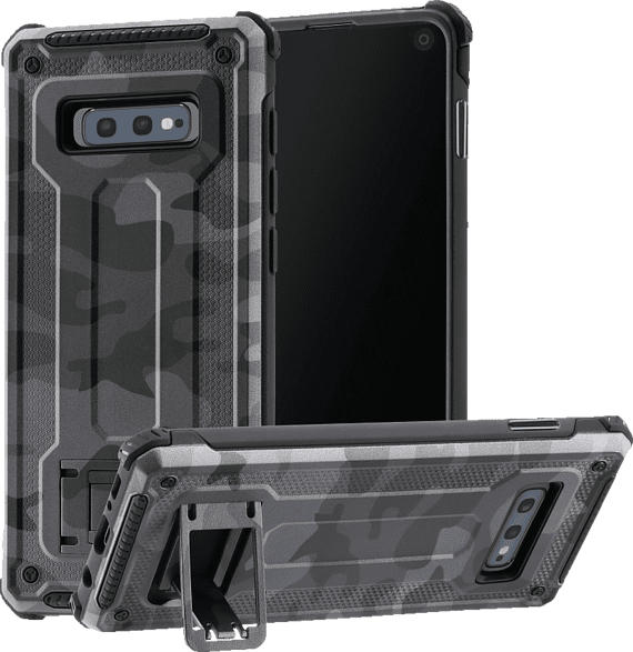 HAMA Army , Backcover, Samsung, Galaxy S10e, Polycarbonat, Thermoplastisches Polyurethan, Grau/Schwarz/Camouflage
