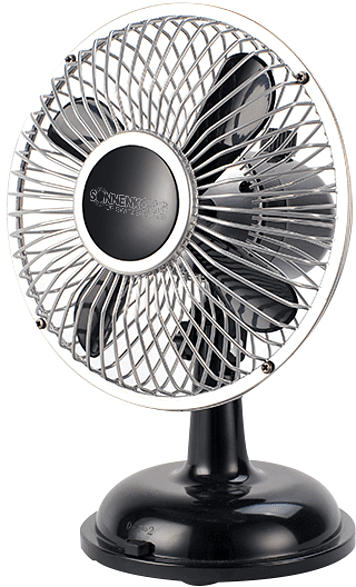 SONNENKÖNIG 10501417 Retro Fan Tischventilator Schwarz (2.5 Watt)