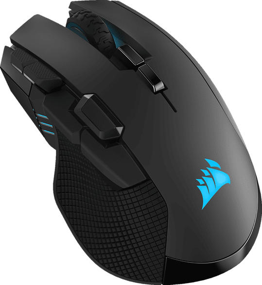 CORSAIR IRONCLAW, RGB-Gaming-Maus, kabellos Gaming Maus, Schwarz