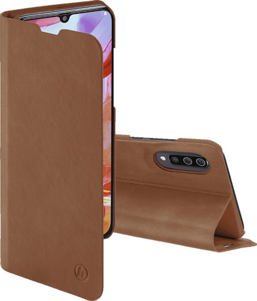 HAMA Guard Pro , Bookcover, Samsung, Galaxy A70, Kunstleder, Braun