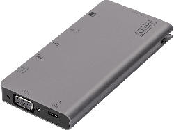 DIGITUS DA-70877 Docking Station, Grau