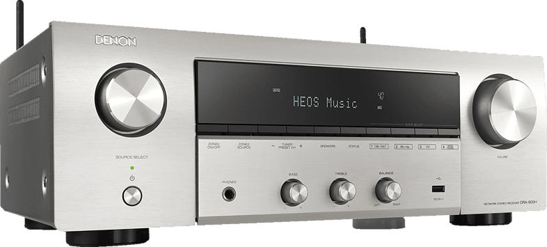 DENON DRA-800H Stereo Netzwerk Receiver (2 Kanäle, Silber)