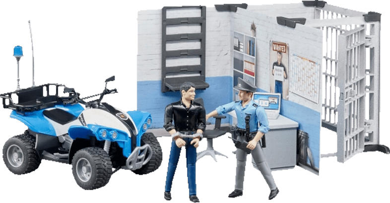 BRUDER bworld Polizeistation Spielset, Mehrfarbig