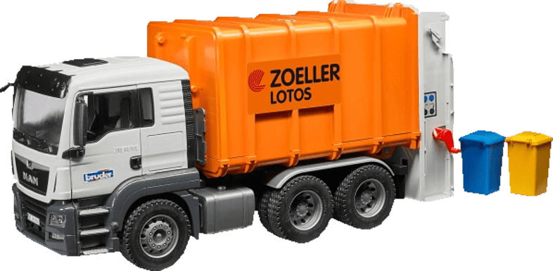 BRUDER MAN TGS Müll-LKW Hecklader Spielzeugfahrzeug, Mehrfarbig