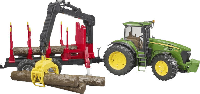 BRUDER John Deere 7930 mit Rückeanhänger Spielzeugfahrzeug, Mehrfarbig