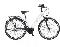 FISCHER CITA 3.1I-S2 Citybike (28 Zoll, 44 cm, 418 Wh, Weiß matt)