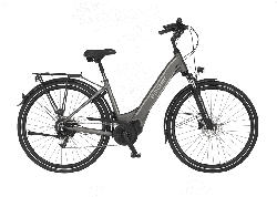 FISCHER CITA 6.0I-S1 Citybike (28 Zoll, 44 cm, 504 Wh, Grau matt)