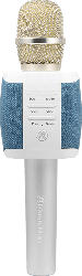 TECHNAXX MusicMan Fabric BT-X44 Karaoke Mikrofon, Blau