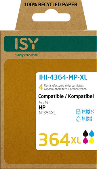 ISY IHI-4364-MP-XL Tintenpatrone Mehrfarbig