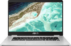 ASUS Chromebook C523 (C523NA-EJ0123), Chromebook mit 15.6 Zoll Display, Celeron® Prozessor, 4 GB RAM, 64 GB Interner Speicher, Intel HD Grafik 500, Silver