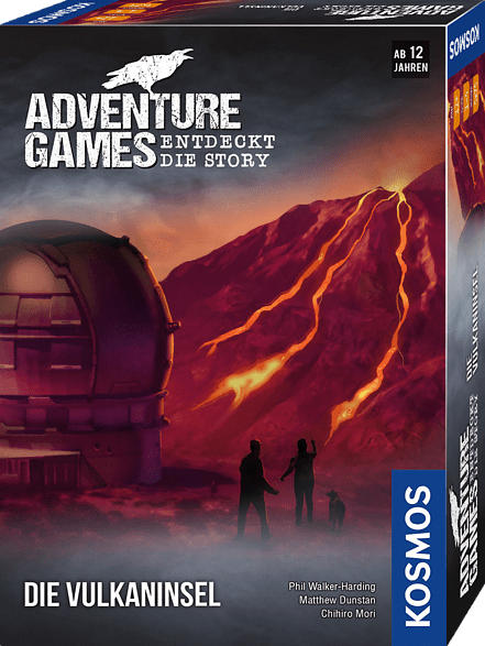 KOSMOS Adventure Games - Die Vulkaninsel Gesellschaftsspiel, Mehrfarbig