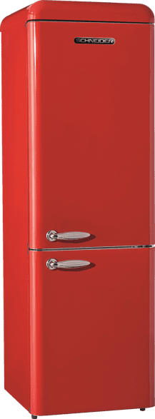 SCHNEIDER SCB 300V2 R Kühlgefrierkombination (A++, 224 kWh/Jahr, 1899 mm hoch, Rot)