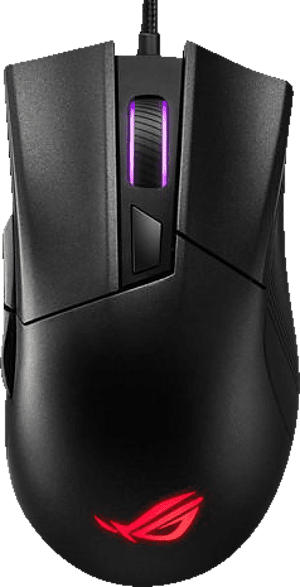 ASUS 90MP01D0-B0UA00 ROG Gladius II Core Gaming Maus, Schwarz