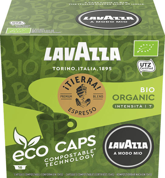 LAVAZZA 8976 A Modo Mio ECO Espresso Tierra BIO Kaffeekapseln (Espresso)
